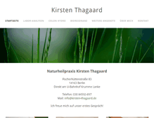 Tablet Screenshot of kirsten-thagaard.de